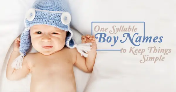 चीजों को सरल रखने के लिए एक अक्षर वाले लड़के के नाम